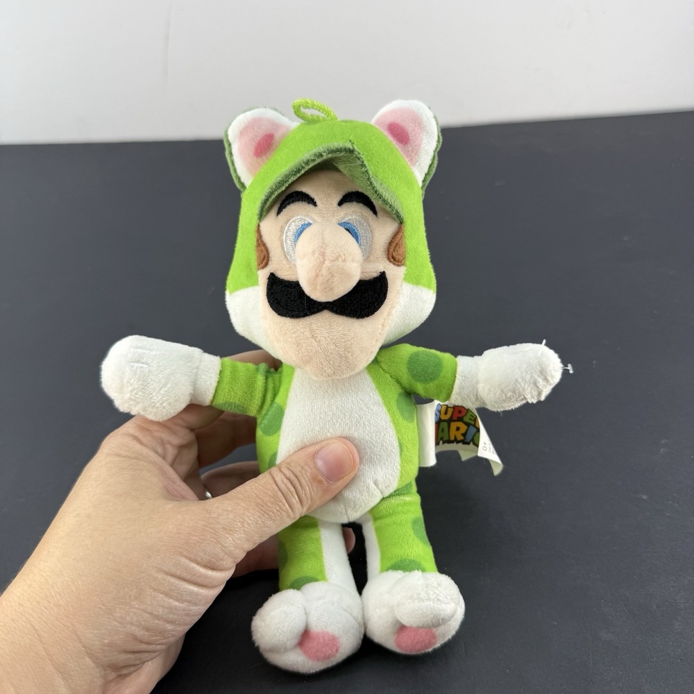 2025 Nintendo Super Mario Brothers Luigi Frog Suit 7" Soft Plush Toy